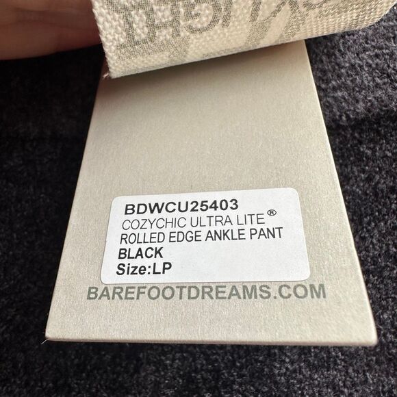 Barefoot Dreams $178 CozyChic Ultra Lite Rolled Edge Ankle Pant petite large NEW - Picture 5 of 7